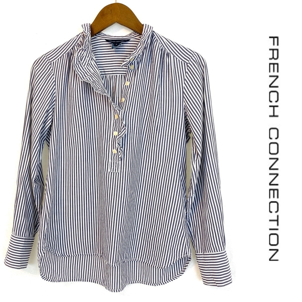 FRENCH CONNECTION Striped Blouse, 4